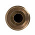 Small Antique Cast Aluminum Taper Holder, Antique Brass Finish