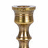 Medium Antique Cast Aluminum Taper Holder, Antique Brass Finish
