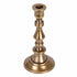 Large Antique Cast Aluminum Taper Holder, Antique Brass Finish