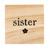 Pink Sister Dangle Earrings with Wood Gift Box by Santa Barbara Design Studio