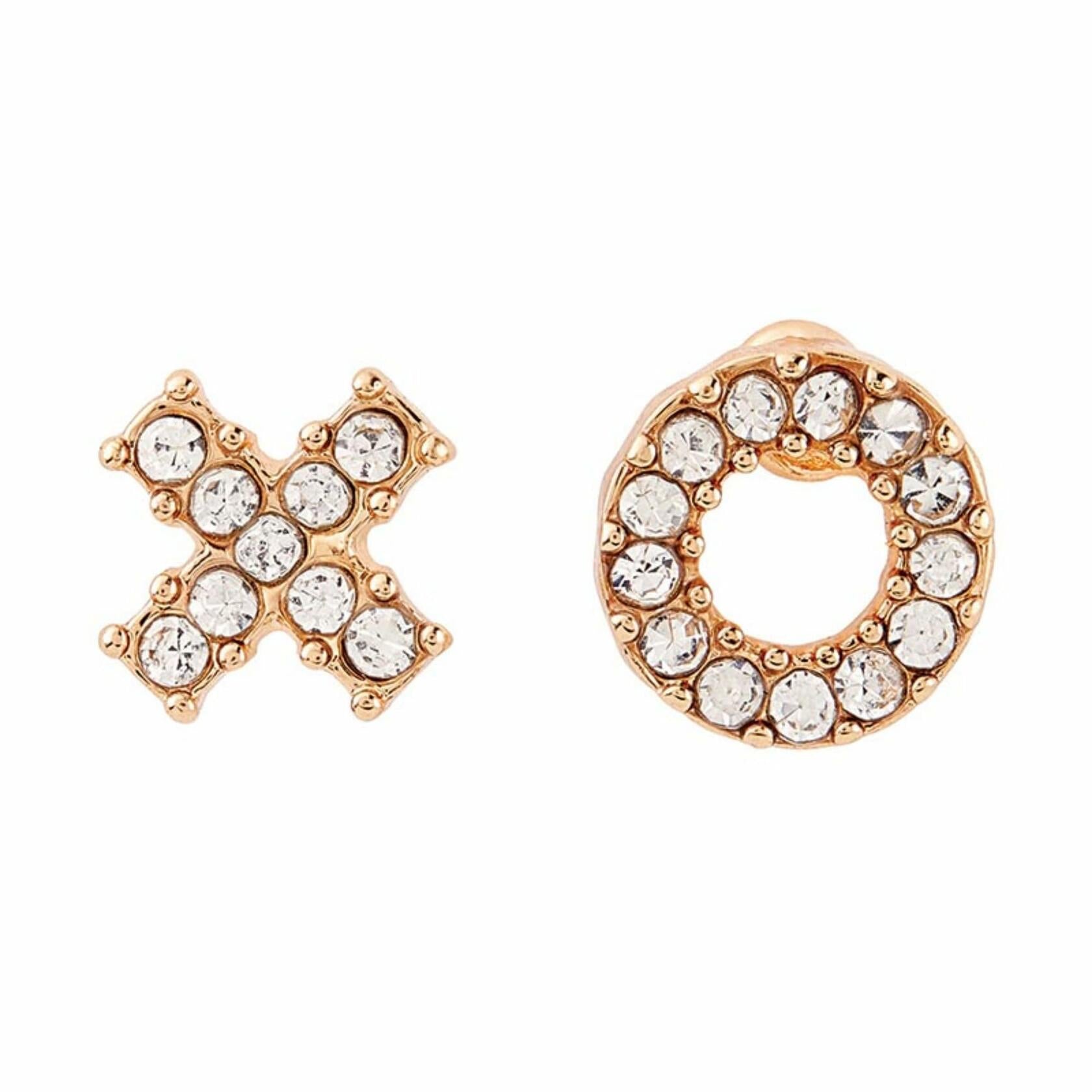 XO Besties Stud Earrings with Wood Gift Box by Santa Barbara Design Studio
