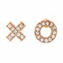 XO Besties Stud Earrings with Wood Gift Box by Santa Barbara Design Studio