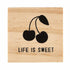 Cherry Life is Sweet Stud Earrings with Wood Gift Box by Santa Barbara Design Studio