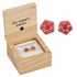 Pink Daisy Dangle Earrings with Wood Gift Box by Santa Barbara Design Studio
