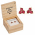 Thank You for Being A Friend Stud Earrings with Wood Gift Box by Santa Barbara Design Studio