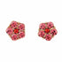 Pink Daisy Dangle Earrings with Wood Gift Box by Santa Barbara Design Studio