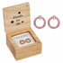 Pink Sister Dangle Earrings with Wood Gift Box by Santa Barbara Design Studio