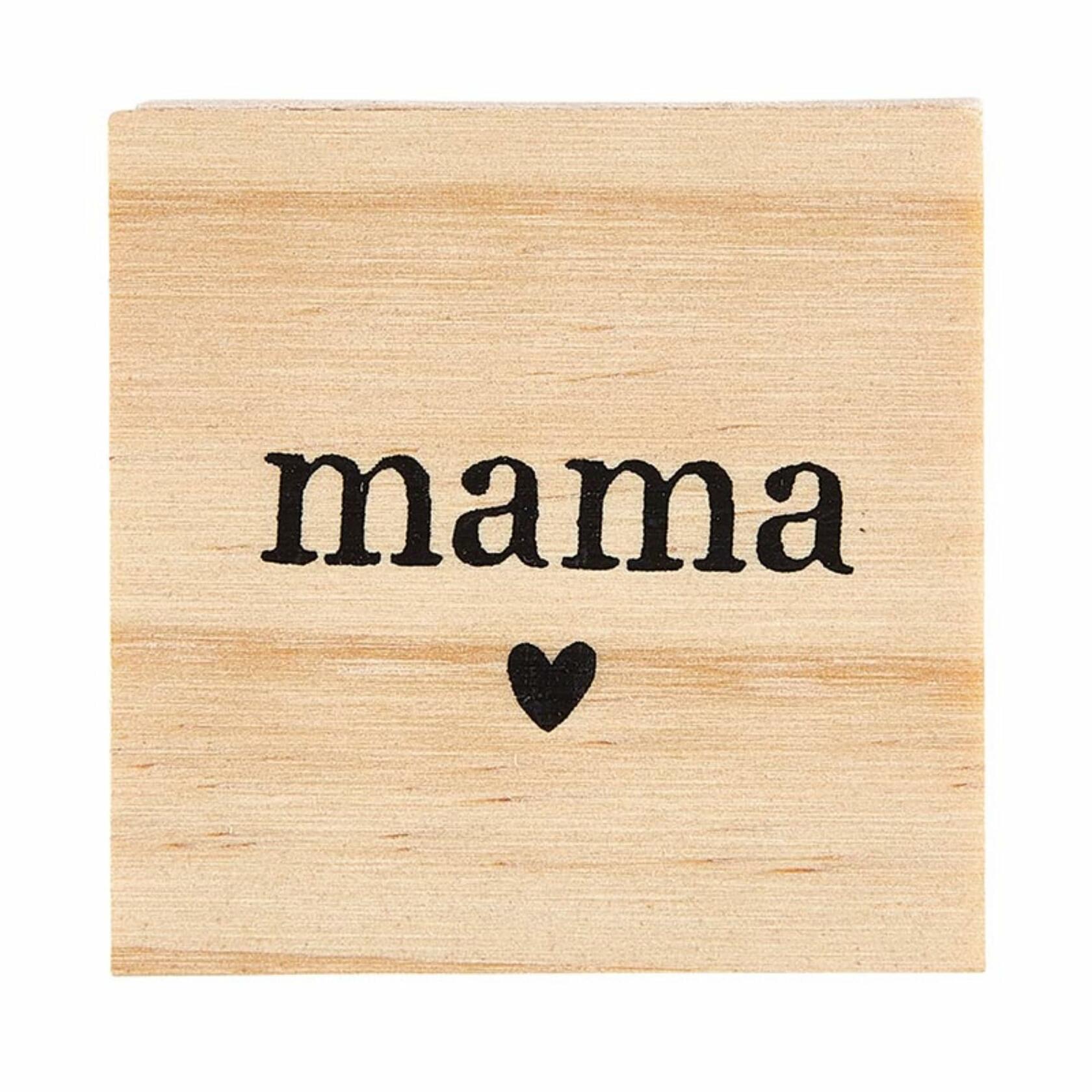 Mama Dangle Earrings with Wood Gift Box by Santa Barbara Design Studio