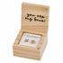 XO Besties Stud Earrings with Wood Gift Box by Santa Barbara Design Studio