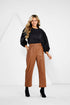 Ballard Leather Pant Brown By Mud Pie