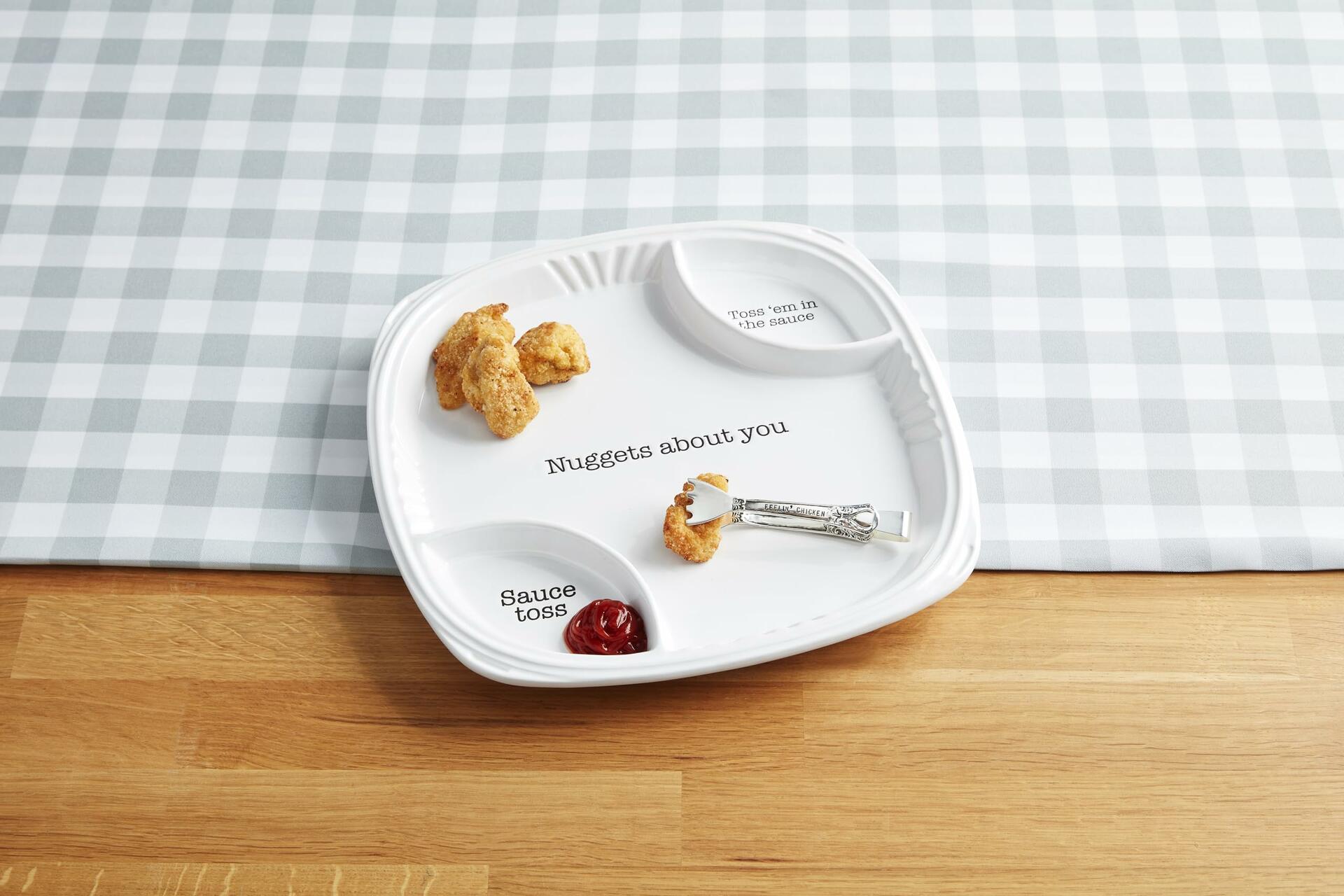 Chicken Nugget Platter Set By Mud Pie