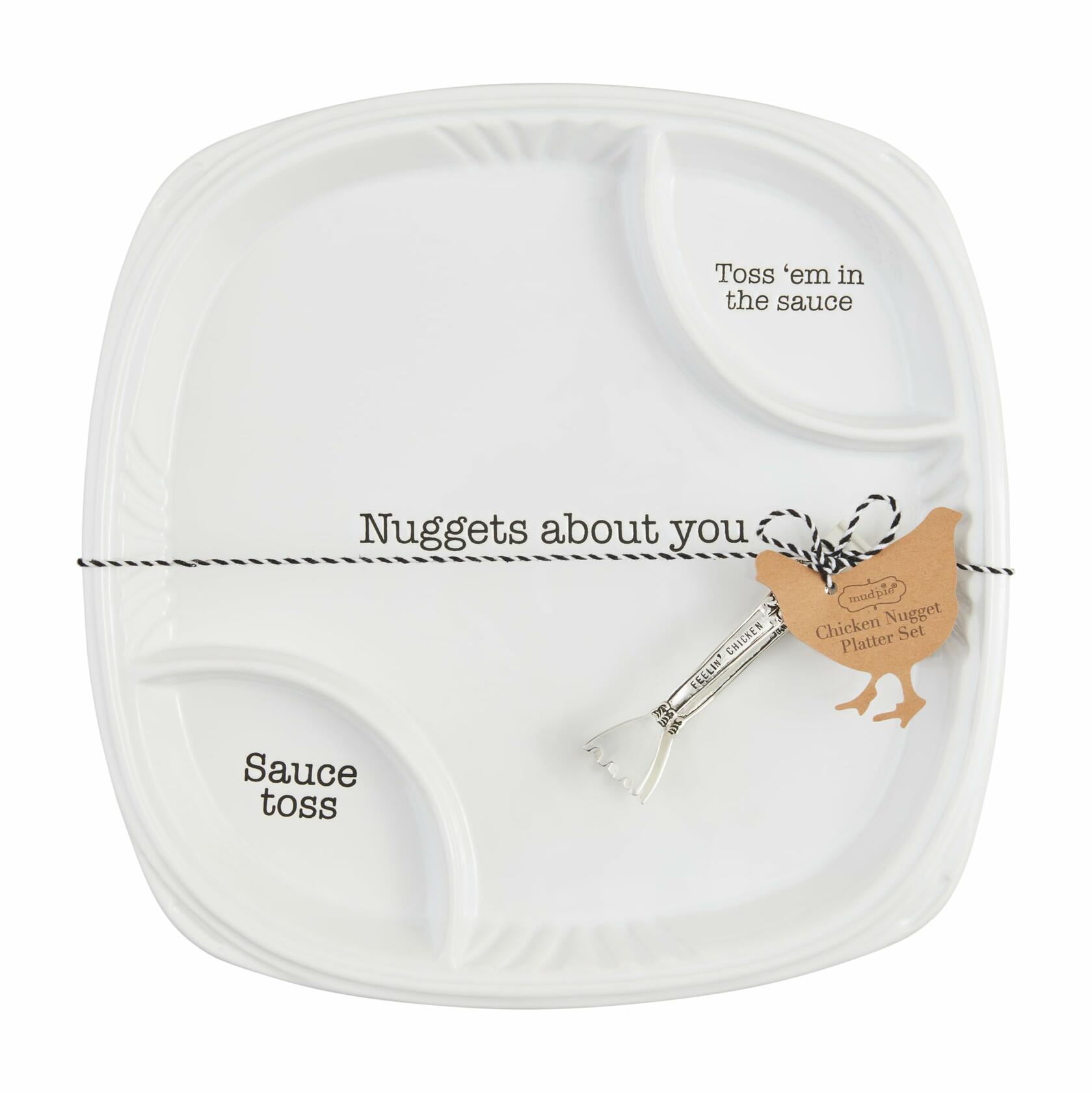 Chicken Nugget Platter Set By Mud Pie