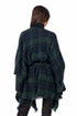 Brinley Belted Poncho, Green By Mud Pie