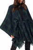Brinley Belted Poncho, Green By Mud Pie