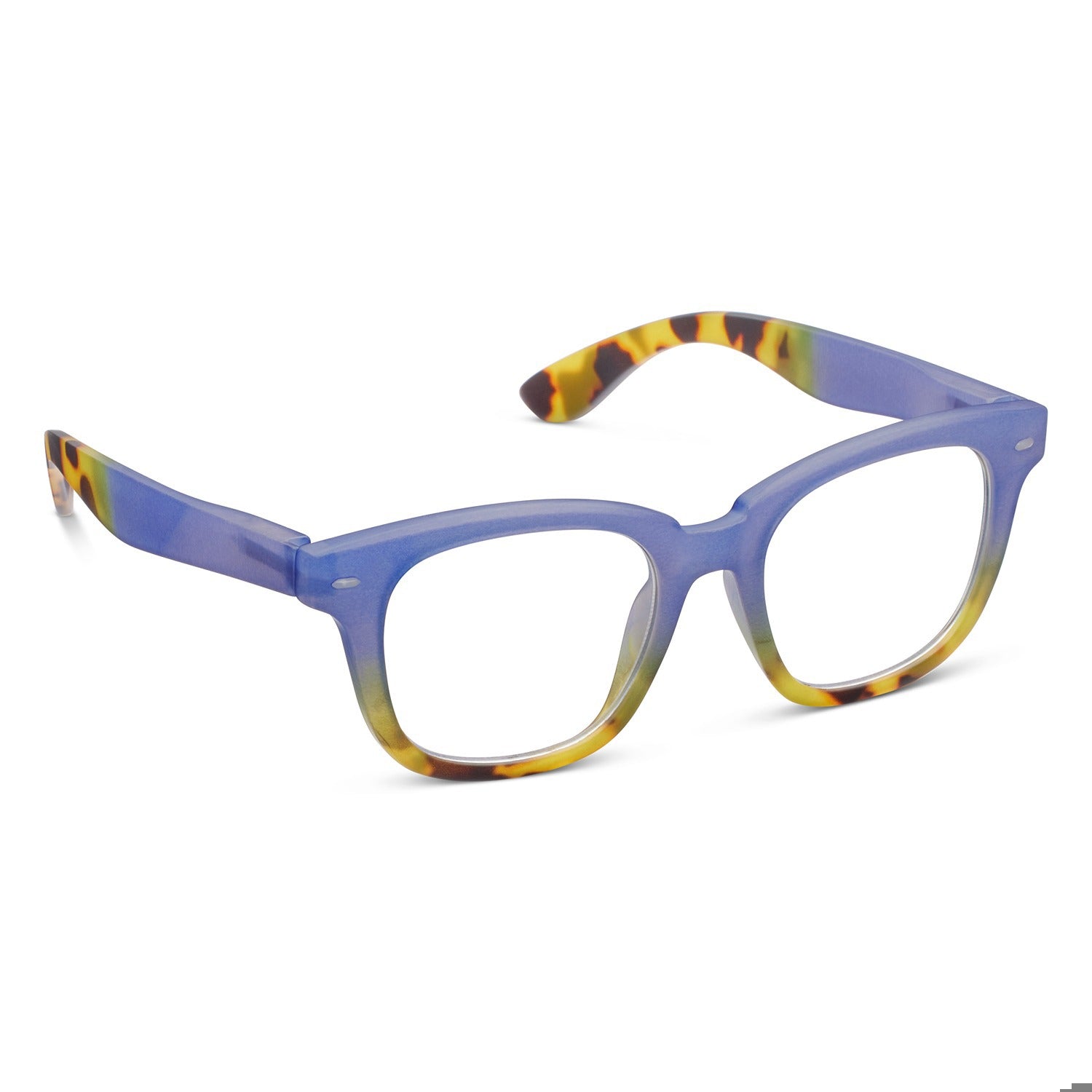 Hidden Gem Blue/Tokyo Tortoise reading glasses by Peepers
