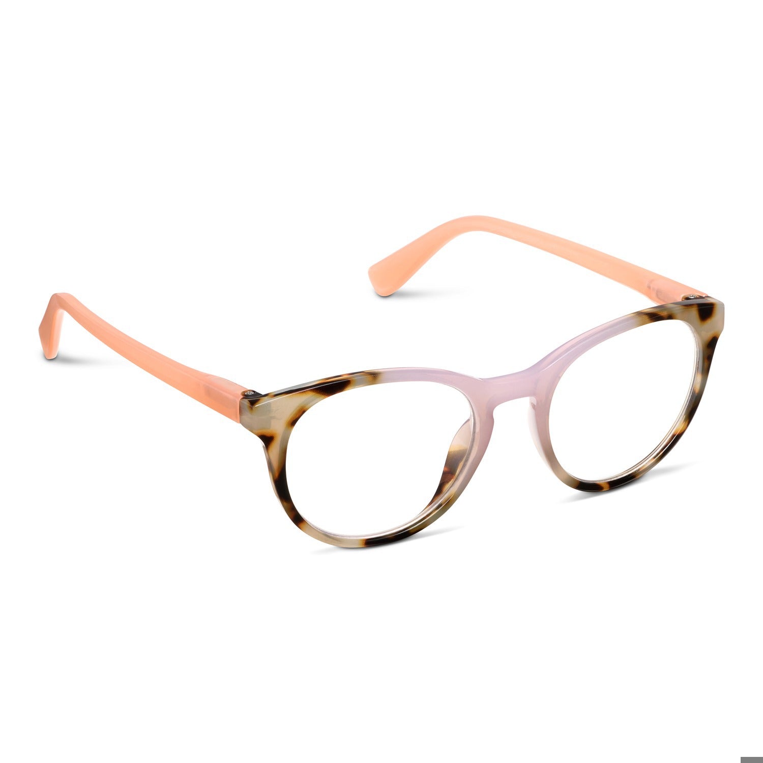 Ember Chai Tortoise/Pink reading glasses by Peepers