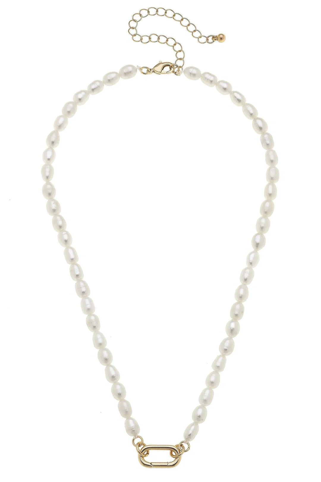 Piper Pearl Charm Necklace Base in Ivory