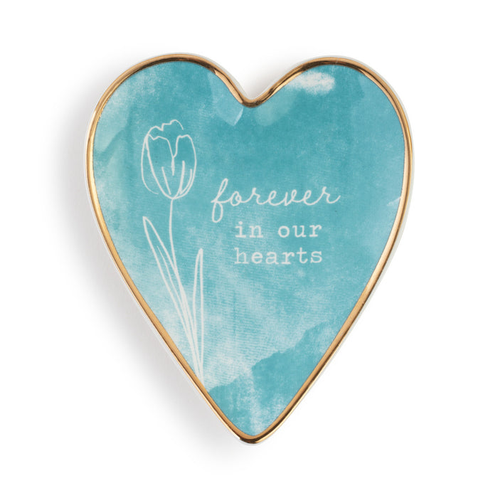 In Our Hearts Art Heart Trinket Dish By Demdaco