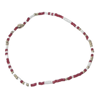 gameday hope unwritten bracelet -bright red and white by enewton