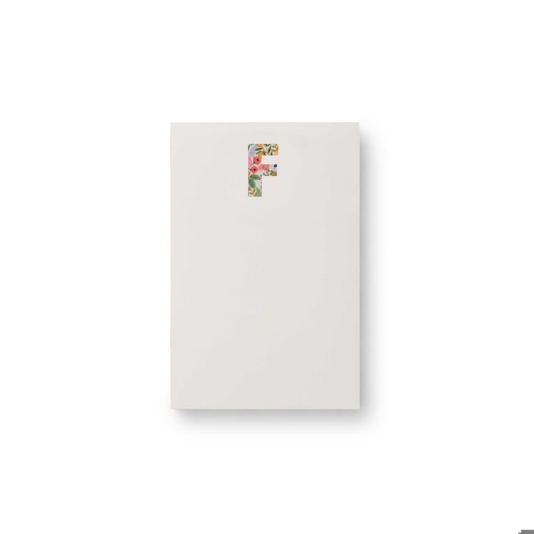 Monogram Initial Garden Zipper Pad by Rifle Paper Co