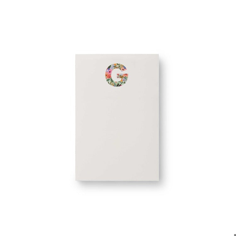 Monogram Initial Garden Zipper Pad by Rifle Paper Co