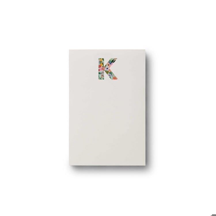 Monogram Initial Garden Zipper Pad by Rifle Paper Co