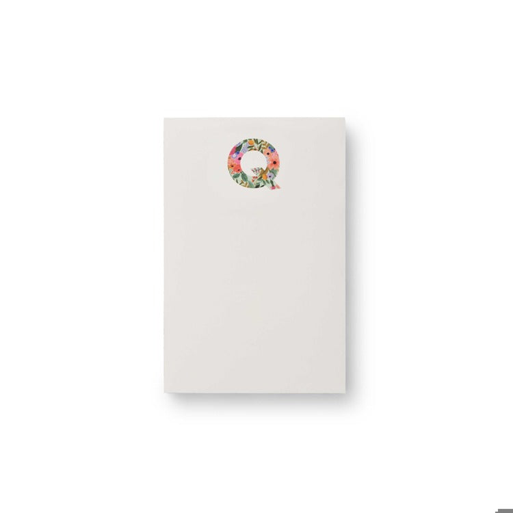 Monogram Initial Garden Zipper Pad by Rifle Paper Co