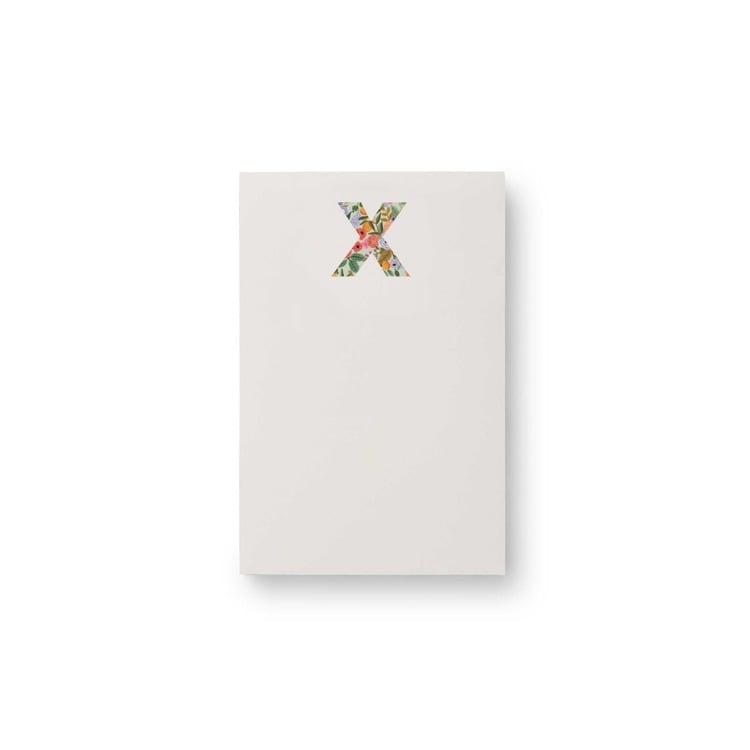 Monogram Initial Garden Zipper Pad by Rifle Paper Co