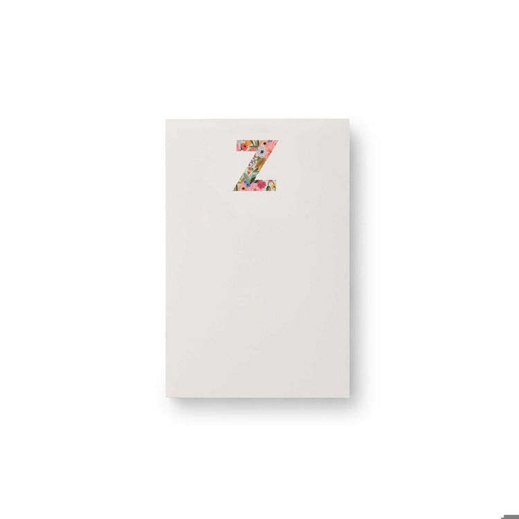 Monogram Initial Garden Zipper Pad by Rifle Paper Co