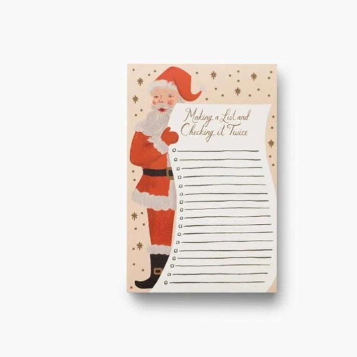 Holiday Notepad Santa List