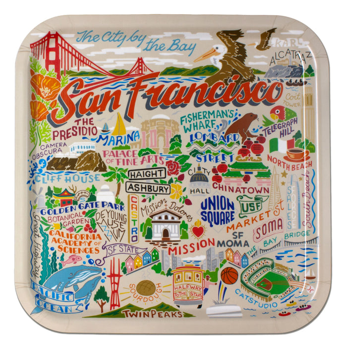 San Francisco Birchwood Tray BY CATSTUDIO