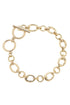 Sasha Toggle Charm Bracelet Base in Shiny Gold
