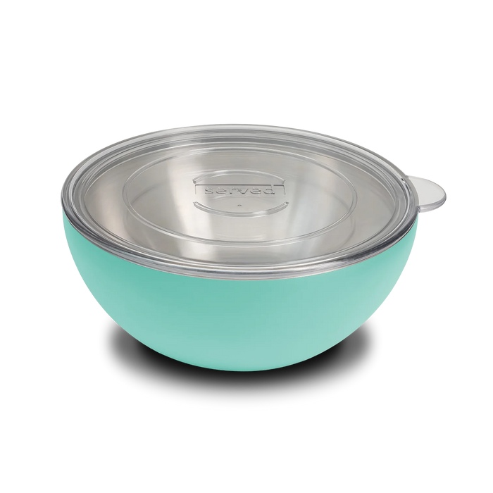 served Vacuum-Insulated Large Serving Bowl (2.5Q) - Blue Lemonade