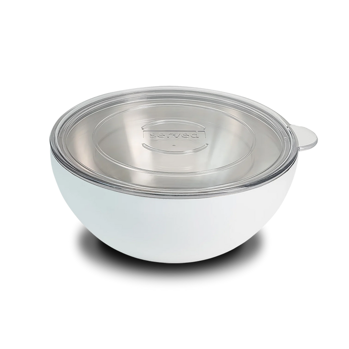 served Vacuum-Insulated Large Serving Bowl (2.5Q) - White Icing