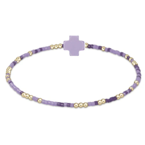 egirl hope unwritten bracelet signature cross - purple people eater by enewton