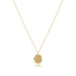 16" Necklace Gold - Inspire Small Gold Disc by enewton