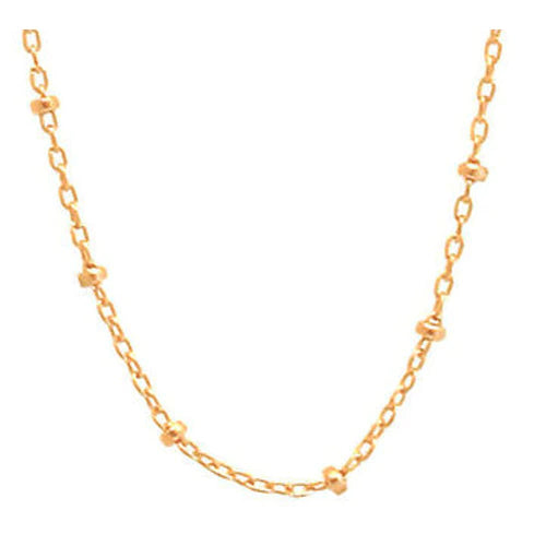 17" Choker Simplicity Chain Gold - Classic 2mm Gold by enewton