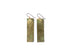 Starburst Green Four Corners Leather Earrings