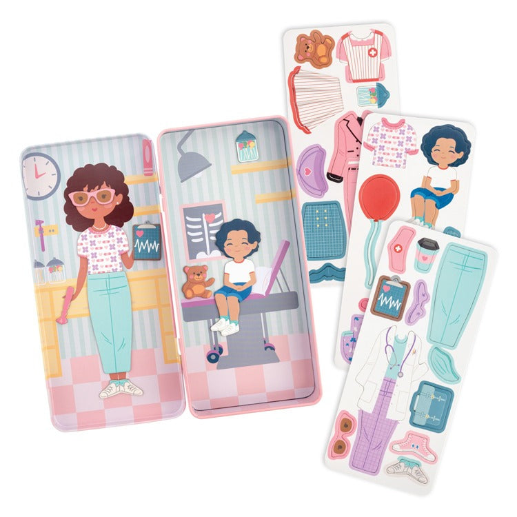 TALL TRAVEL TIN MAGNETIC DRESS UP DOCTOR (S26)