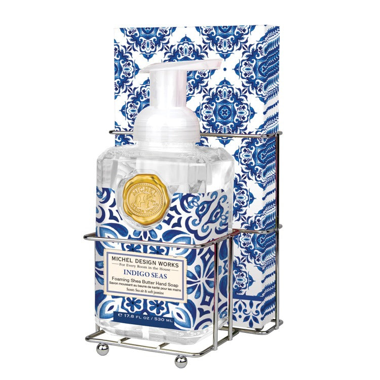 MDW Indigo Seas Foaming Soap Napkin Set by Stonewall Kitchen