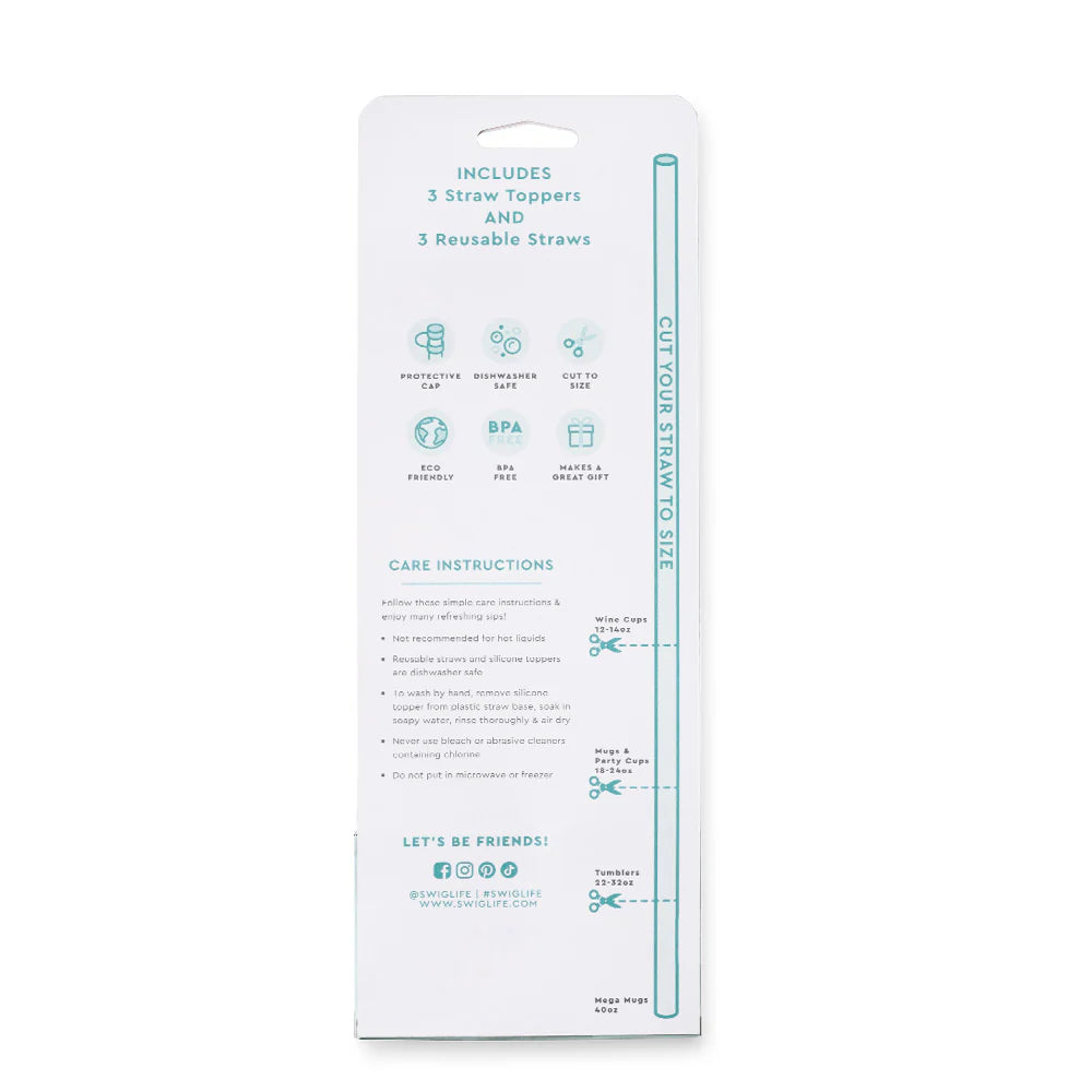 SWIG TEACHER LIFE Straw Toppers