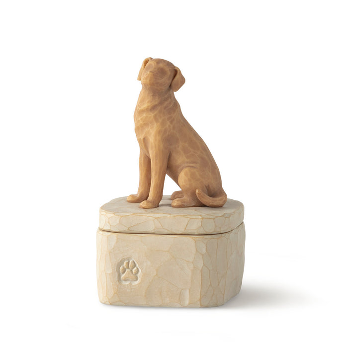 Willow Tree Love my Dog (golden) Keepsake Box By Demdaco