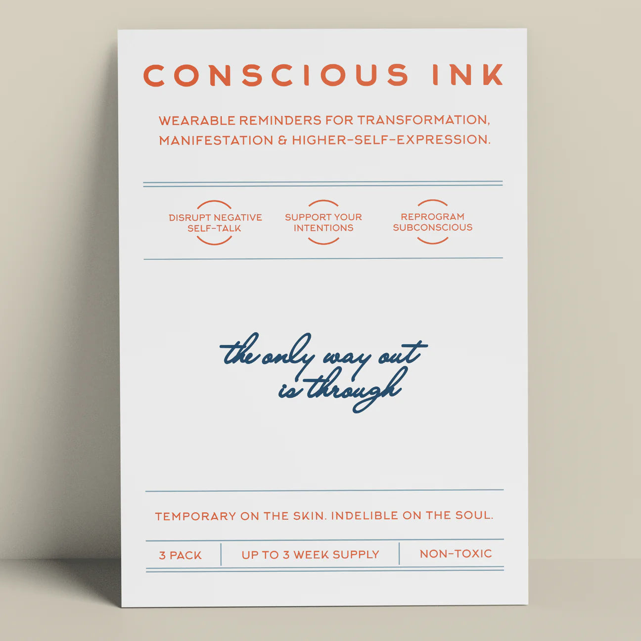 The Only Way Out Is Through Manifestation Tattoo