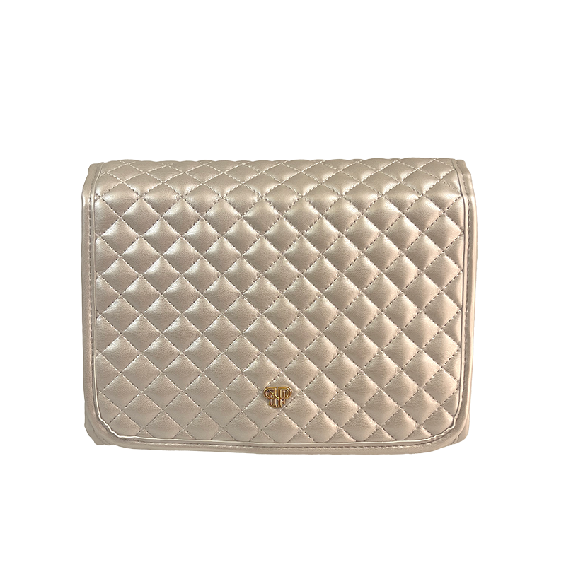 PurseN Classic Toiletry Case - Pearl Quilted
