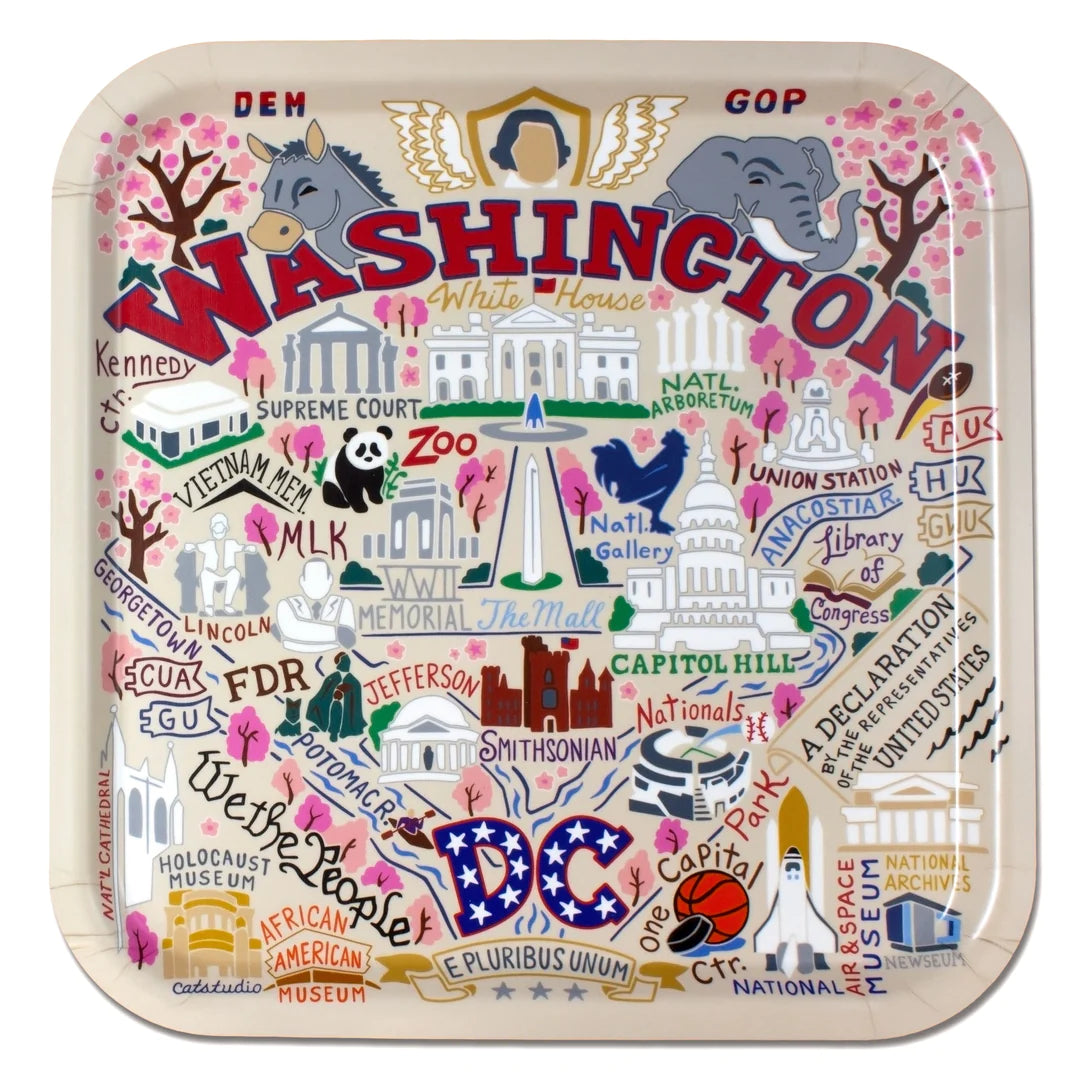 Washington DC Birchwood Tray BY CATSTUDIO - A. Dodson's