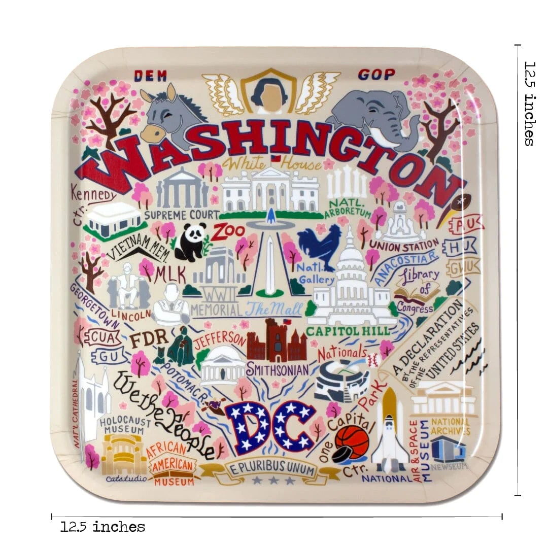 Washington DC Birchwood Tray BY CATSTUDIO - A. Dodson's