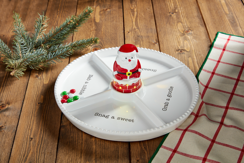 Singing Light-Up Santa Sitter BY MUD PIE