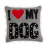 I Love My Dog Mini Felted Pillow By Mud Pie