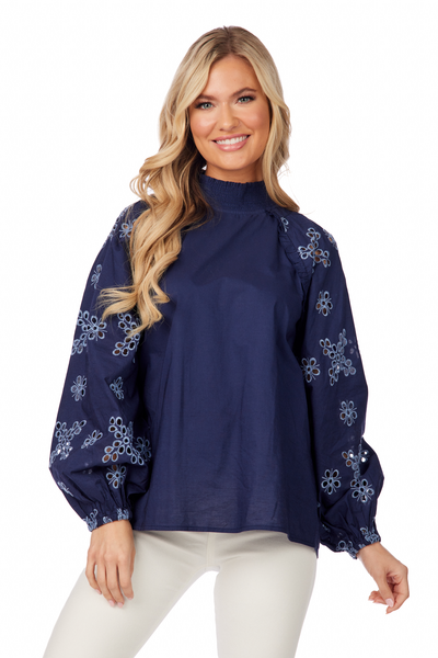 EMILIA EYELET TOP BY MUD PIE - A. Dodson's