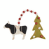 Wreath Double Farm Ornaments By Mud Pie